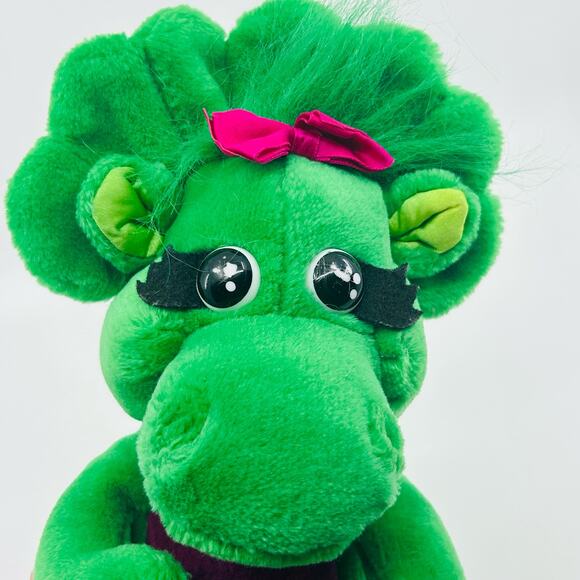 Vintage 1992 The Lyons Group Baby Bop Plush Stuffed Dinosaur Animal Kids Toy VTG - Picture 2 of 6